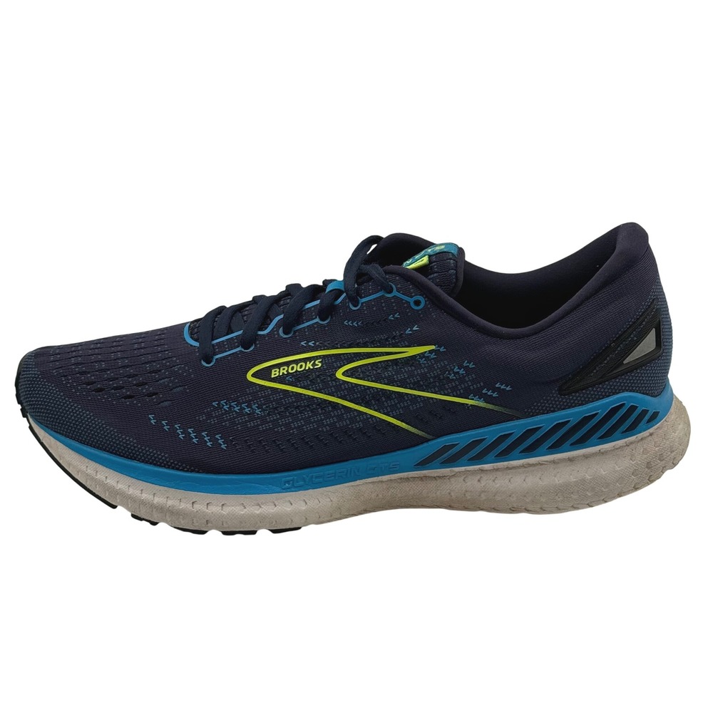Brooks Glycerin GTS 19 Running Shoes Men's 11 Navy Blue Cushion Gym 1103571D443 - Picture 3 of 8